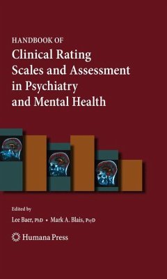 Handbook of Clinical Rating Scales and Assessment in Psychiatry and Mental Health - Baer, Lee / Blais, Mark A. (ed.)