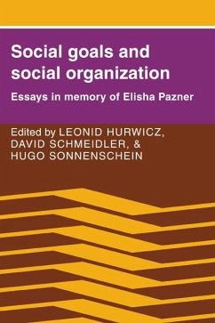 Cover Social Goals and Social Organization