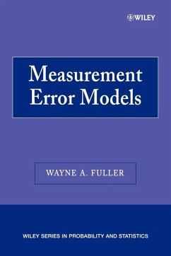 Measurement Error Models - Fuller, Wayne A.