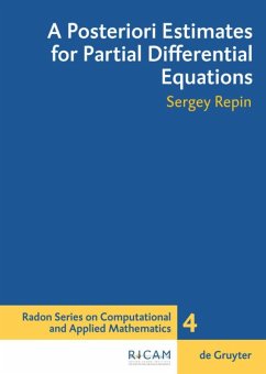 A Posteriori Estimates for Partial Differential Equations - Repin, Sergey