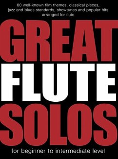 Cover Great Flute Solos for beginner to intermediate level