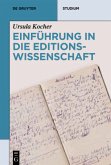 Einführung in die Editionswissenschaft