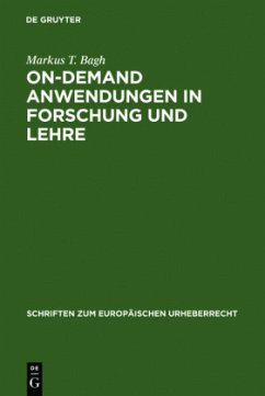 On-demand Anwendungen in Forschung und Lehre - Bagh, Markus T.