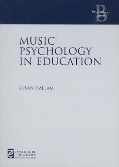 Music Psychology in Education - Hallam, Susan