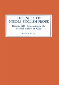 The Index of Middle English Prose - Marx, C William