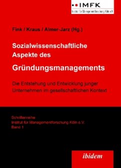Cover Sozialwissenschaftliche Aspekte des Gründungsmanagements