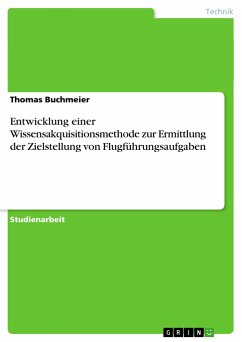 Entwicklung einer Wissensakquisitionsmethode zur Ermittlung der Zielstellung von Flugführungsaufgaben - Buchmeier, Thomas