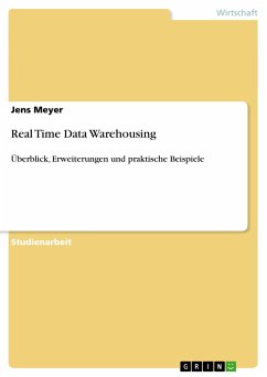 Real Time Data Warehousing