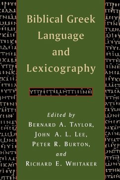 Biblical Greek Language and Lexicography