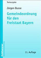 Gemeindeordnung für den Freistaat Bayern - Busse, Jürgen