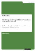 Die Kriegserklärung in Pleiers 