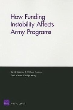 How Funding Instability Affects Army Programs - Kassing, David; Thomas, William R; Camm, Frank; Wong, Carolyn