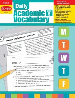 Daily Academic Vocabulary, Grade 5 Teacher Edition - Evan-Moor Educational Publishers