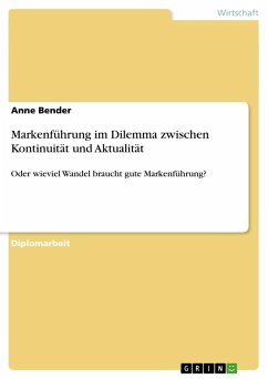 Markenführung im Dilemma zwischen Kontinuität und Aktualität - Bender, Anne