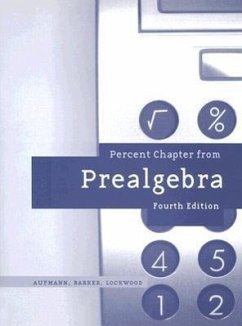 Percent Chapter from Prealgebra - Aufmann, Richard N.; Barker, Vernon C.; Lockwood, Joanne S.