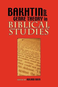 Bakhtin and Genre Theory in Biblical Studies - Society Of Biblical Literature