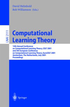 Computational Learning Theory - Helmbold, David / Williamson, Bob (eds.)