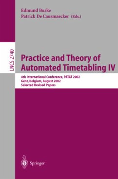 Practice and Theory of Automated Timetabling IV - Burke