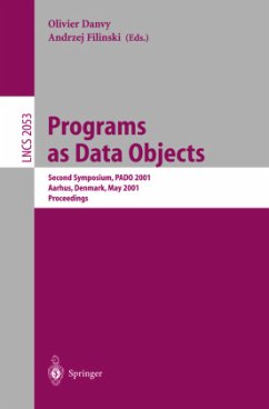 Programs as Data Objects - Danvy, Olivier / Filinski, Andrzej (eds.)