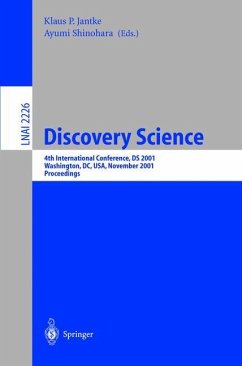 Discovery Science - Jantke, Klaus P. / Shinohara, Ayumi (eds.)