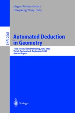 Automated Deduction in Geometry - Richter-Gebert, Jürgen / Wang, Dongming (eds.)