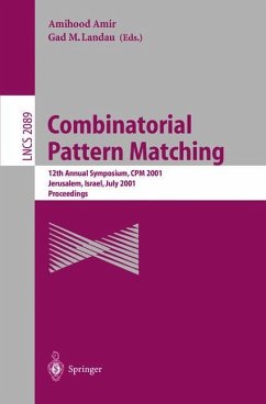 Combinatorial Pattern Matching - Amir, Amihood / Landau, Gad M. (eds.)