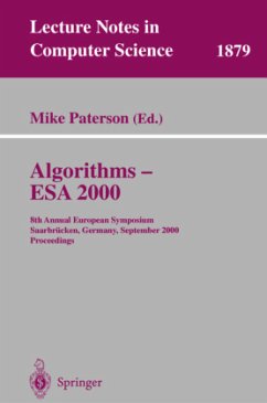 Algorithms - ESA 2000 - Paterson, Mike (ed.)