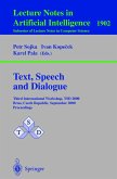 Text, Speech and Dialogue