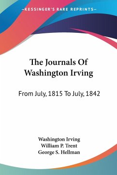 The Journals Of Washington Irving - Irving, Washington