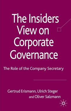 The Insider's View on Corporate Governance - Erismann-Peyer, G.;Steger, U.;Salzmann, O.