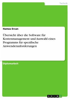 Cover Übersicht über die Software für Kostenmanagement und Auswahl eines Programms für spezifische Anwenderanforderungen