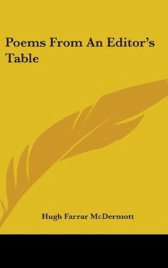 Poems From An Editor's Table - Mcdermott, Hugh Farrar