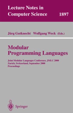 Modular Programming Languages - Gutknecht, Jürg / Weck, Wolfgang (eds.)