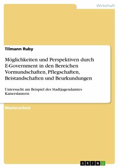 Möglichkeiten und Perspektiven durch E-Government in den Bereichen Vormundschaften, Pflegschaften, Beistandschaften und Beurkundungen - Ruby, Tilmann