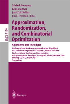 Approximation, Randomization and Combinatorial Optimization: Algorithms and Techniques - Goemans, Michel / Jansen, Klaus / Rolim, Jose D.P. / Trevisan, Luca (eds.)