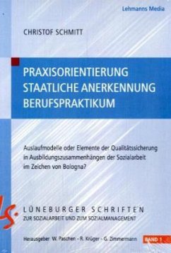 Praxisorientierung - Staatliche Anerkennung - Berufspraktikum - Schmitt, Christof