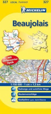 Michelin Karte Beaujolais. Loire, Rhone