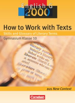 How to Work with Texts - Skills and Glossary of Literary Terms