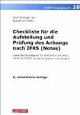 Checkliste für die Aufstellung und Prüfung des Anhangs nach IFRS (Notes)