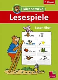 Bärenstarke Lesespiele: Lesen üben, 2. Klasse