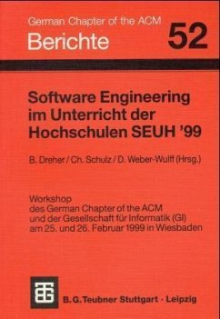 Software Engineering im Unterricht der Hochschulen, SEUH '99 - Dreher, Björn / Schulz, Christoph / Weber-Wulff, Debora (Hgg.)