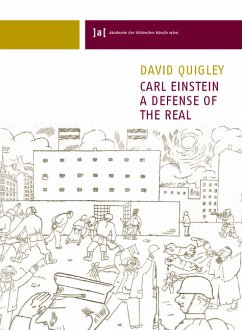 Cover Carl Einstein. A Defense of the Real