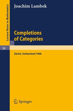 Completions of Categories - Lambek, Joachim