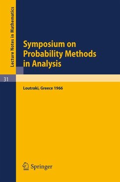 Symposium on Probability Methods in Analysis - Morel, Jean-Michel;Teissier, Bernard