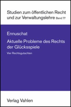 Cover Aktuelle Probleme des Rechts der Glücksspiele