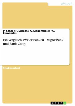 Ein Vergleich zweier Banken - Migrosbank und Bank Coop - Schär, P.; Fernandes, C.; Siegenthaler, A.; Schoch, F.