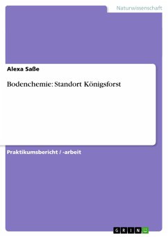 Bodenchemie: Standort Königsforst - Saße, Alexa