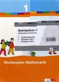 1. Schuljahr, Basispaket m. Schülerleitfaden / Wochenplan Mathematik