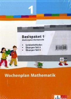 1. Schuljahr, Basispaket m. Schülerleitfaden / Wochenplan Mathematik