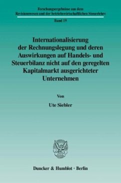 Cover Internationalisierung der Rechnungslegung und deren Auswirkungen auf Handels- und Steuerbilanz nicht auf den geregelten